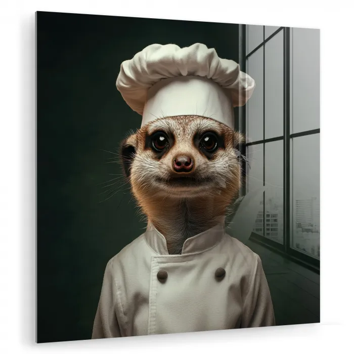Dier - Kok - Stokstaartje plexiglas 5mm klein -zzzproduct_nieuw