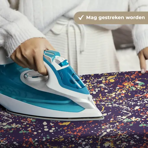 Spat - Abstract - Stippen Wandkleed katoen klein 269 -sfeer9