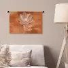Bloem - Minimalistisch - Wit Wandkleed katoen klein -sfeer4