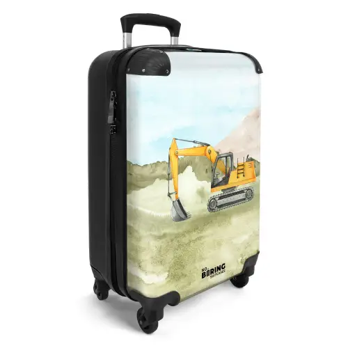 Graafmachine in de natuur NBS - Handbagage koffer - Kinderen Unisex middel -productfoto_3d