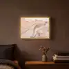 Marmer - Roze - Rosé Light Box met batterij (Wandlamp) middel -sfeer4