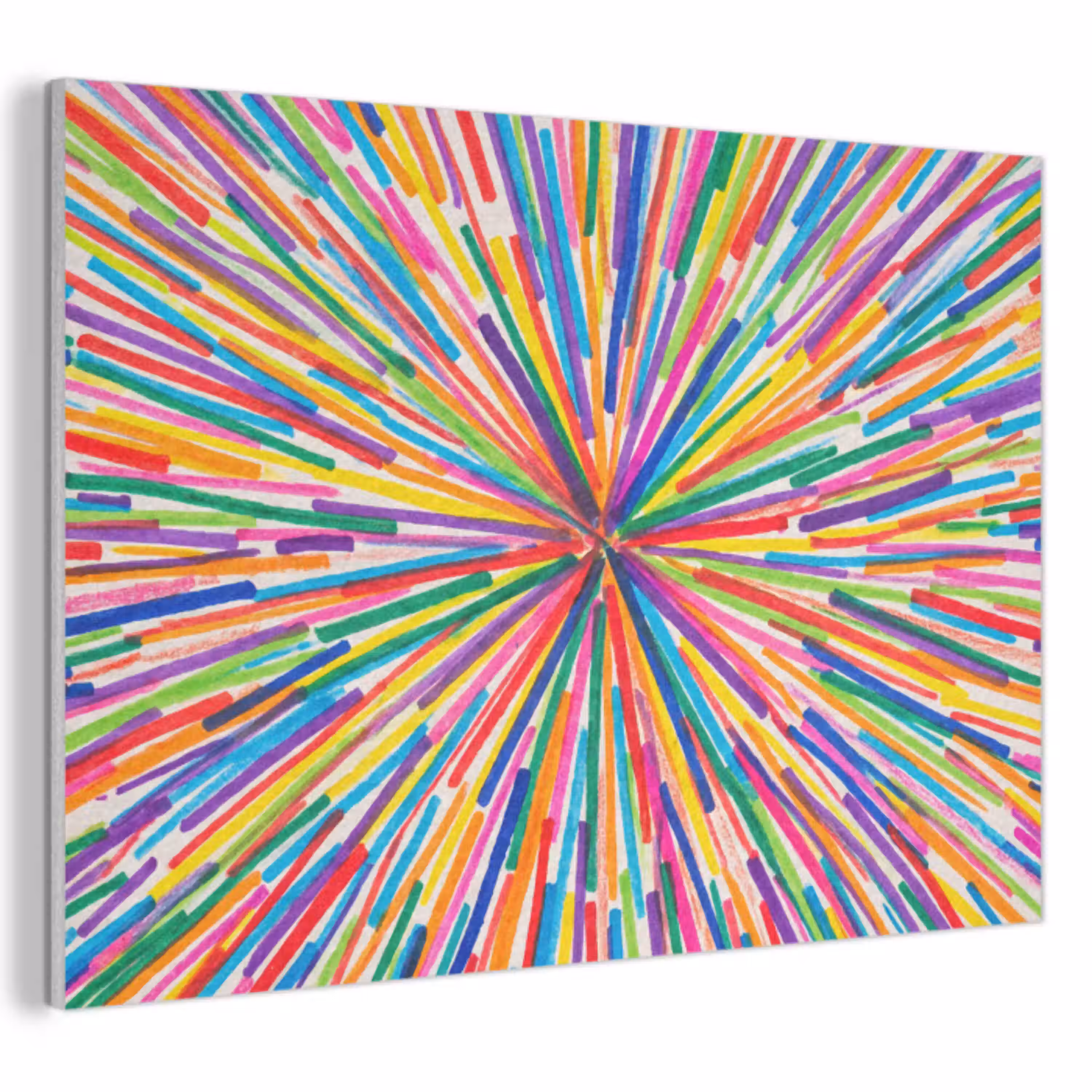 Lijnen - Kleurrijk - Abstract PET vilt klein -3d
