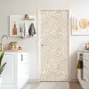 Zebra - Patroon - Beige deurposter klein 289 -sfeer5