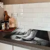 Wijn - Cowboylaarzen - Raamlicht - Wit Inductie beschermer vinyl 3mm klein -sfeer3