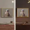 Klassiek - Humor - Kleurrijk Light Box met batterij (Wandlamp) middel -sfeer3