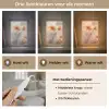Bloemen - Pastel - Kunst - Klaprozen - Watercolor Light Box met kabel (Tafellamp) klein -USP_lichtkleurNL