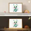 Ruimte - Wezen - Hartjes - Planeet Light Box met batterij (Wandlamp kind) middel -sfeer3_kind