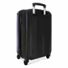Gele auto met roze vlammen NBS - Handbagage koffer - Unisex middel -achterkant