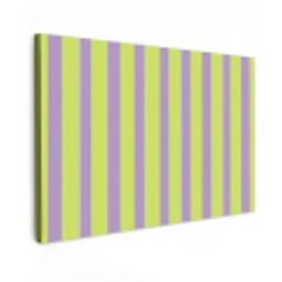 Strepen - Patroon - Groen Tuinposter op houten frame 2 cm dik klein 845 -3d