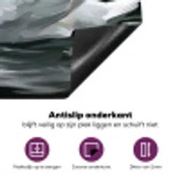 Zwaan - Water - Natuur - Realistisch - Wit Inductie beschermer vinyl 3mm middel -zzzzzzz-cc-onderkant