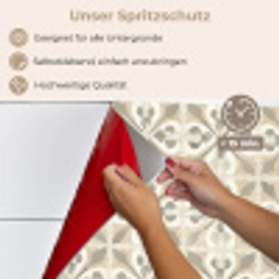 Tegel - Motief - Beige keuken achterwand spatscherm klein 900 -spatscherm_DE