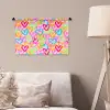 Hart - Neon - Patroon - Kleur Wandkleed katoen klein 269 -sfeer4