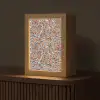 Blauw - Waterverf - Chaos Light Box met kabel (Tafellamp) klein 925 -z3d_website