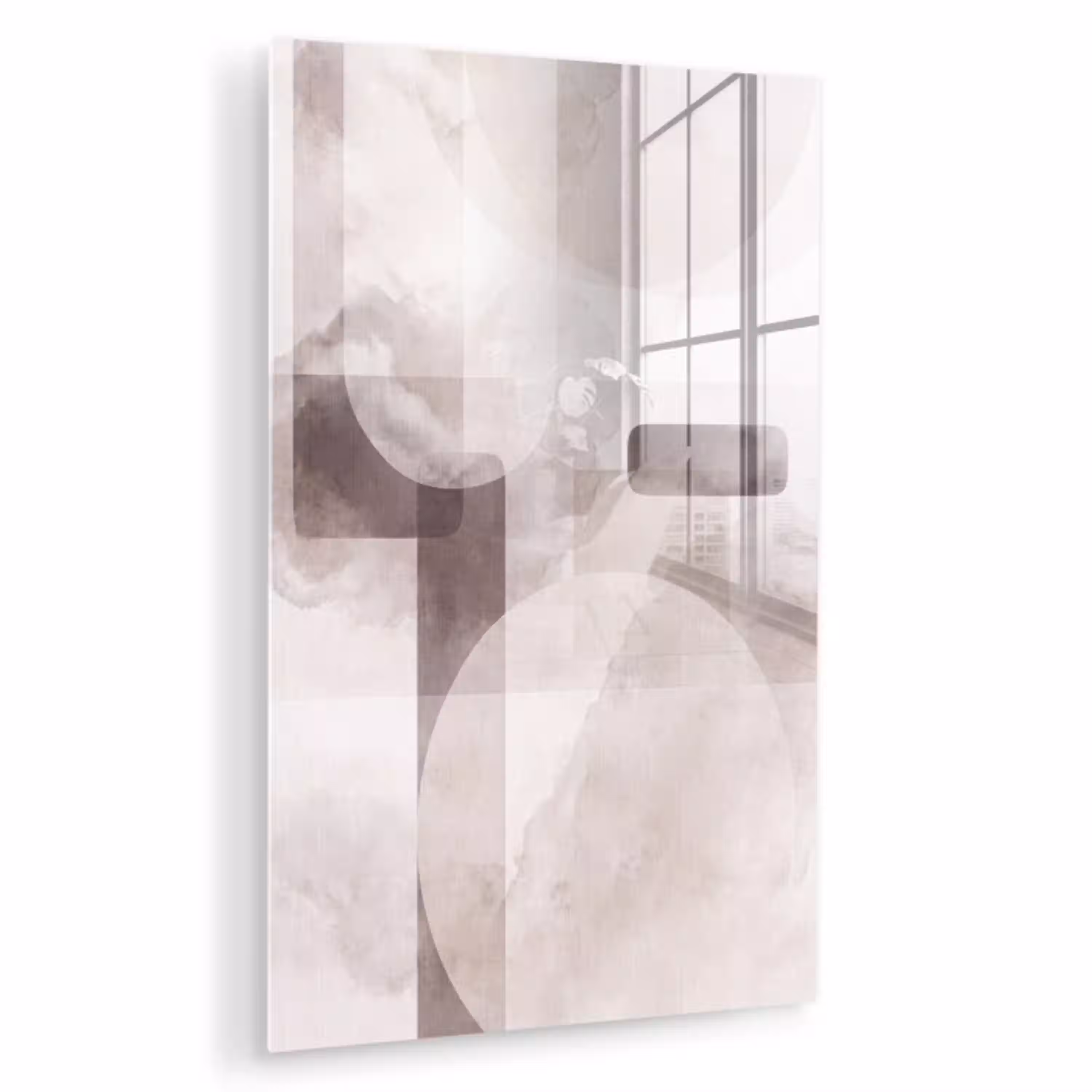Abstracte vormen - Beige plexiglas 5mm klein -zzzproduct_nieuw