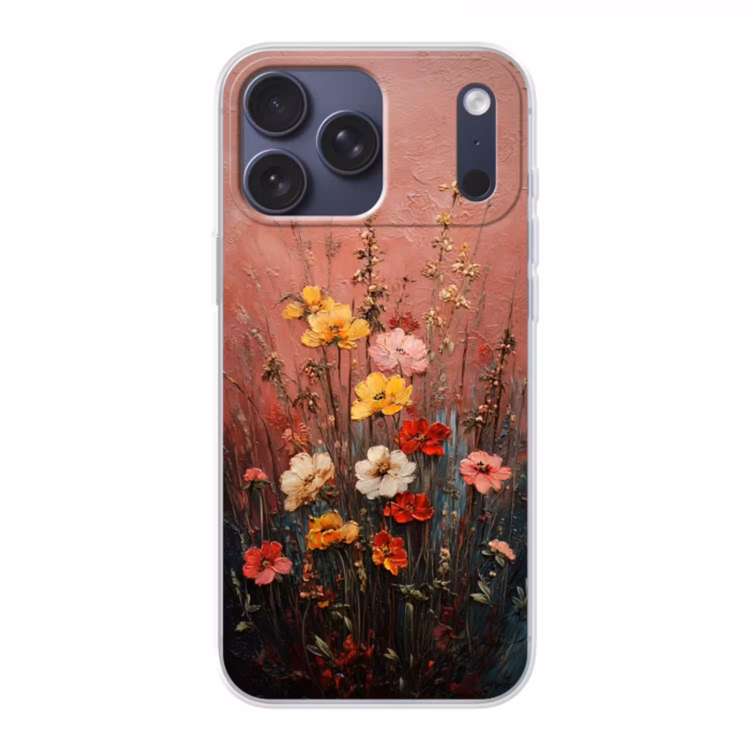 Bloemenboeket - Fijne details - Roze Telefoonhoesje iPhone 17 Pro Max klein -3d