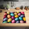 Kleurrijk - Paaseitjes - Spetters Inductie beschermer vinyl 3mm klein -sfeer5