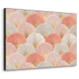 Waaiers - Goud - Roze Textielframe zwart klein 947 -3d