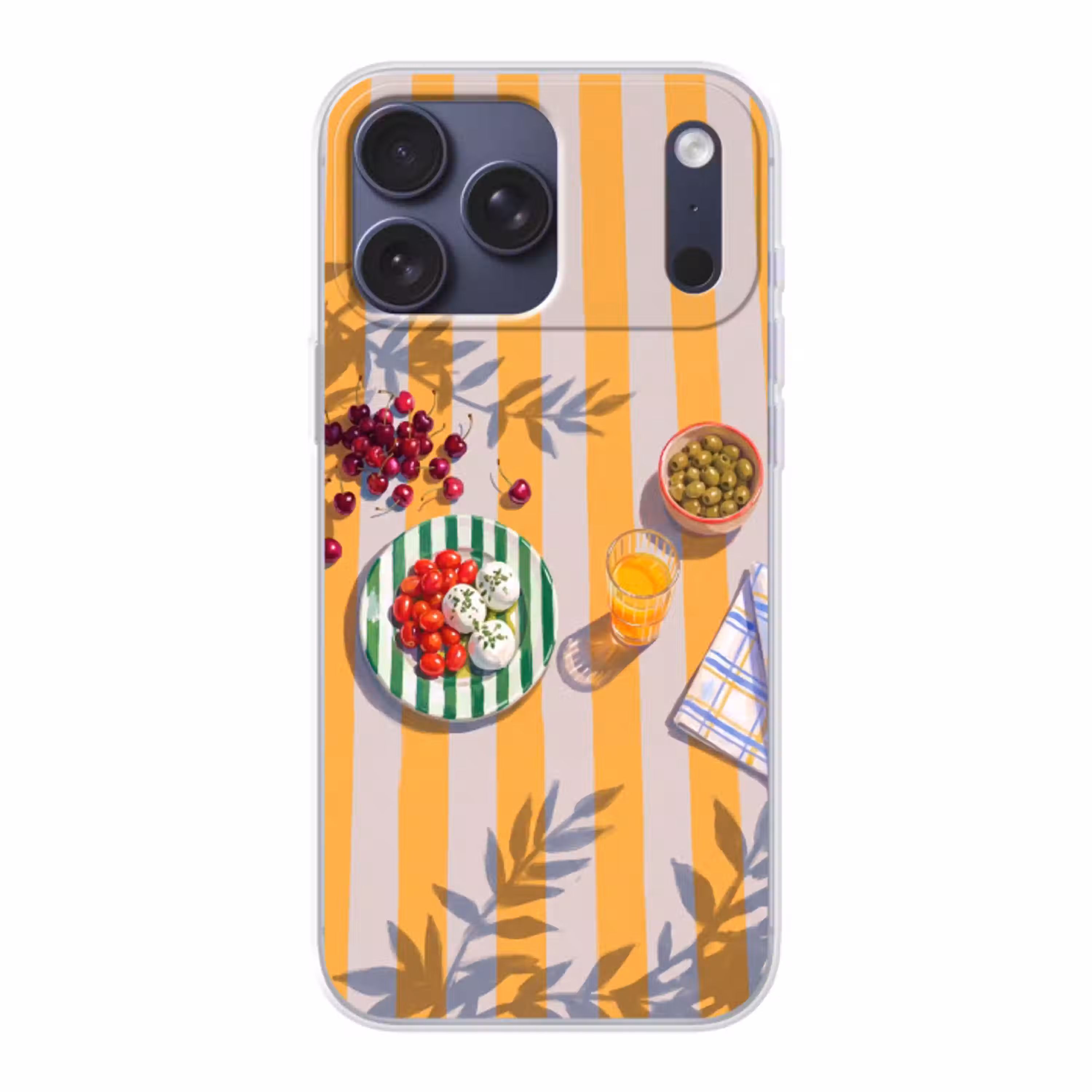 Eten - Zomer - Kleurrijk Telefoonhoesje iPhone 17 Pro Max klein -3d