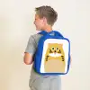 Dierenportret - kat - kinderen Kinderrugzak - Blauw middel -sfeer2