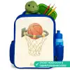 Basketbal in neutrale kleuren Kinderrugzak - Blauw middel -inhoud_NL