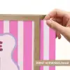 More coffee - Roze - Paars - Strepen - Mok Light Box met batterij (Wandlamp) middel -USP_websiteprintNL