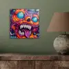 Monster - Graffiti - Kleuren - Oranje aluminium wit klein -sfeer2