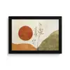 Zon - Abstract - Takken - Oranje fotolijst zwart zonder passe partout klein -3d