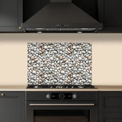 Zomer - Lichte - Kiezels keuken achterwand spatscherm klein 900 -sfeer1