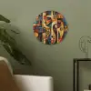 Figuren - Abstract - Symbolen Akoestische PET Vilt - Rond klein -sfeer2