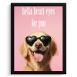 Zonnebril - Hartjes - Hond - Valentijn KitchenYeah - Keuken - Fotolijst klein -3d