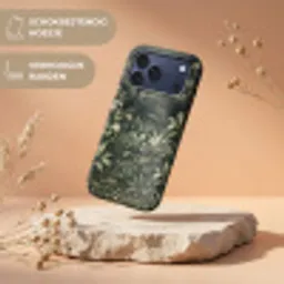 Jungle - Bladeren - Botanisch - Groen Toughcase MagSafe Apple iPhone 17 Pro Max klein -USP_RandenV_NL