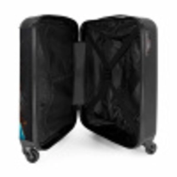 Graffiti kat met blauw vest NBS - Handbagage koffer - Unisex middel -binnenkant