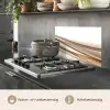 Golven - Abstract - Taupe keuken achterwand spatscherm klein -usp_NL
