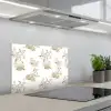 Wit - Apen - Beige keuken achterwand spatscherm klein 900 -3d_schuin