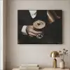 Hartje - Cocktail - Espresso Martini - Hand Textielframe - compleet frame klein -sfeer2