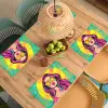 Zonnebril - Vrouw - Zonnig - Geel Placemat vinyl groot -zzsfeer5_Kitchenyeah-website