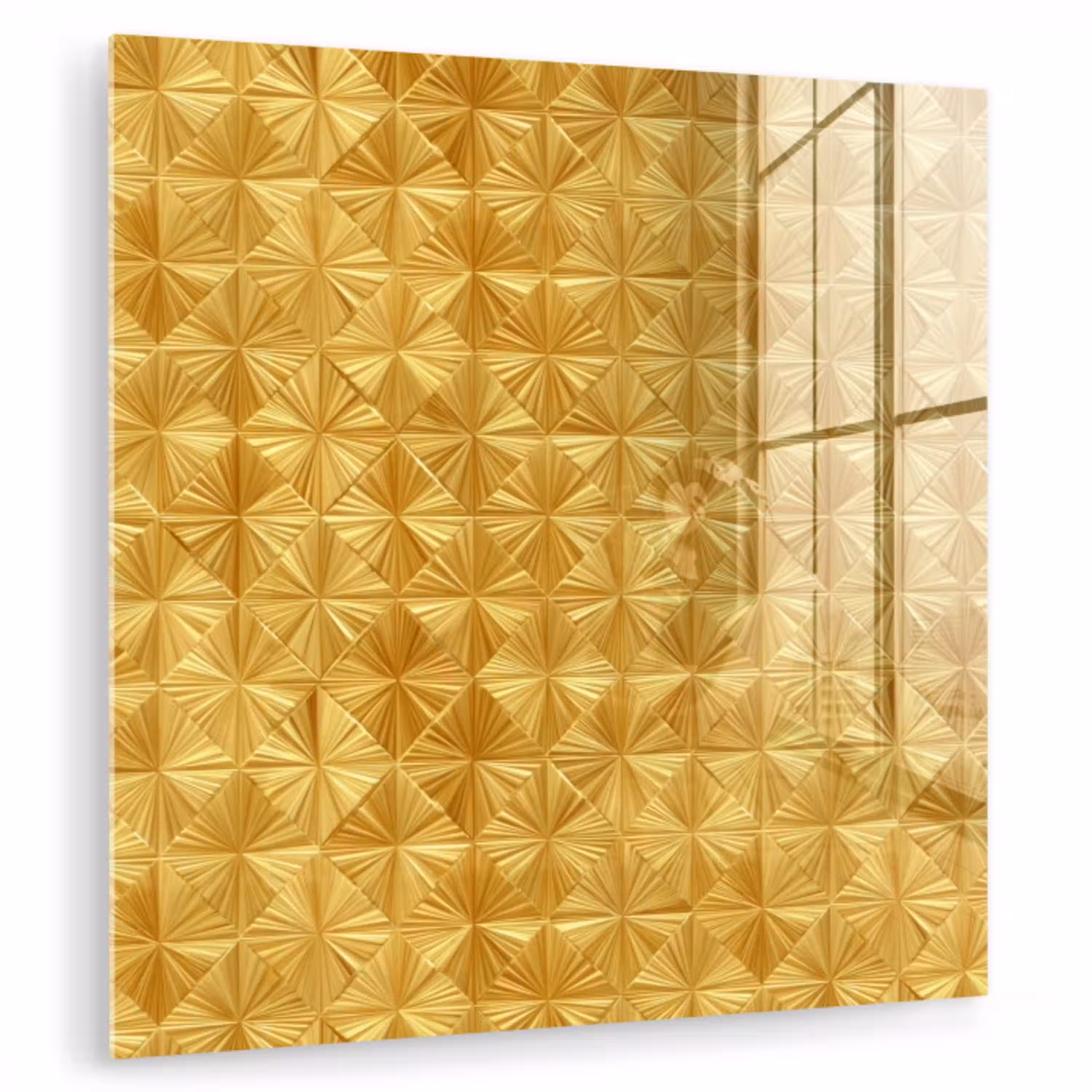 Tegels - Geometrisch - Reliëf - Goud plexiglas 5mm klein 11 -zzzproduct_nieuw