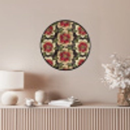 Bloemen - Klassiek - Patroon - Rood Fotolijst rond zonder passe partout klein 856 -sfeer3