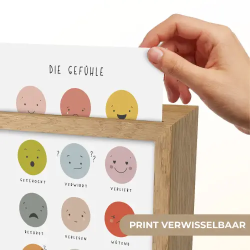 Educatief - Gevoelens leren - Wit - Emoties Light Box met kabel (Wandlamp kind) klein -USP_websiteprintNL