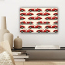Raceauto - Retro - Rood canvas 2cm klein 34 -sfeer6