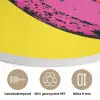 Banaan - Grafisch - Geel Akoestische PET Vilt - Rond klein -closeup_NL