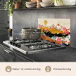 Goud - Bloemen - Print - Abstract - Landschap - Patronen keuken achterwand spatscherm klein -usp_NL