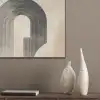 Boog -  Strepen - Minimalistisch - Zwart PET vilt klein -sfeer6_closeup