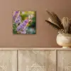 Sierlijke - Vlinder - Paarse - Bloemen aluminium wit klein -sfeer4