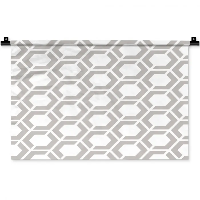 Grafisch - Patroon - Modern - Hexagon Wandkleed katoen klein 269 -zz3d