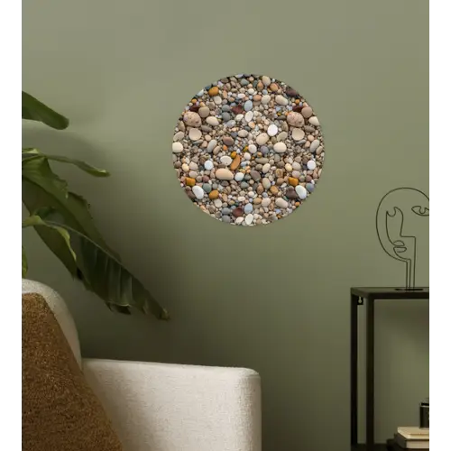 Kleine - Grote - Stenen Wandcirkel behangsticker klein 186 -sfeer2