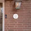 Lichtgrijs luipaard - Sierlijk Naambord Rond klein -sfeer7-rond-XS