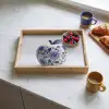 Appel - Blauw - Klassiek Dienblad Rechthoek middel -sfeer2