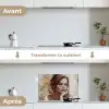 Vrouw - Verflook - Portret - Modern keuken achterwand spatscherm klein -voor_na_FR