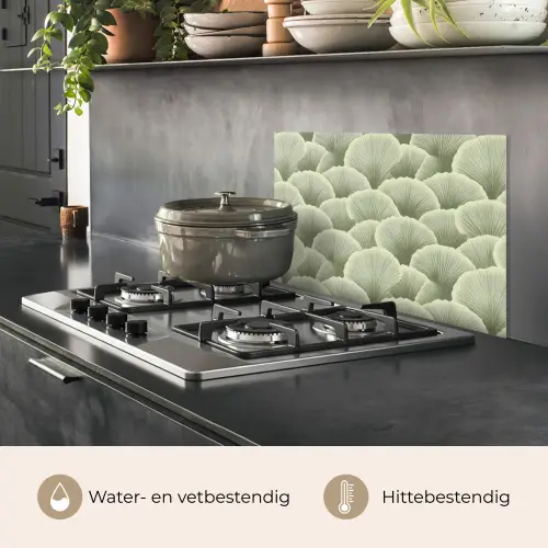 Waaier - Blad - Groen keuken achterwand spatscherm klein 900 -usp_NL